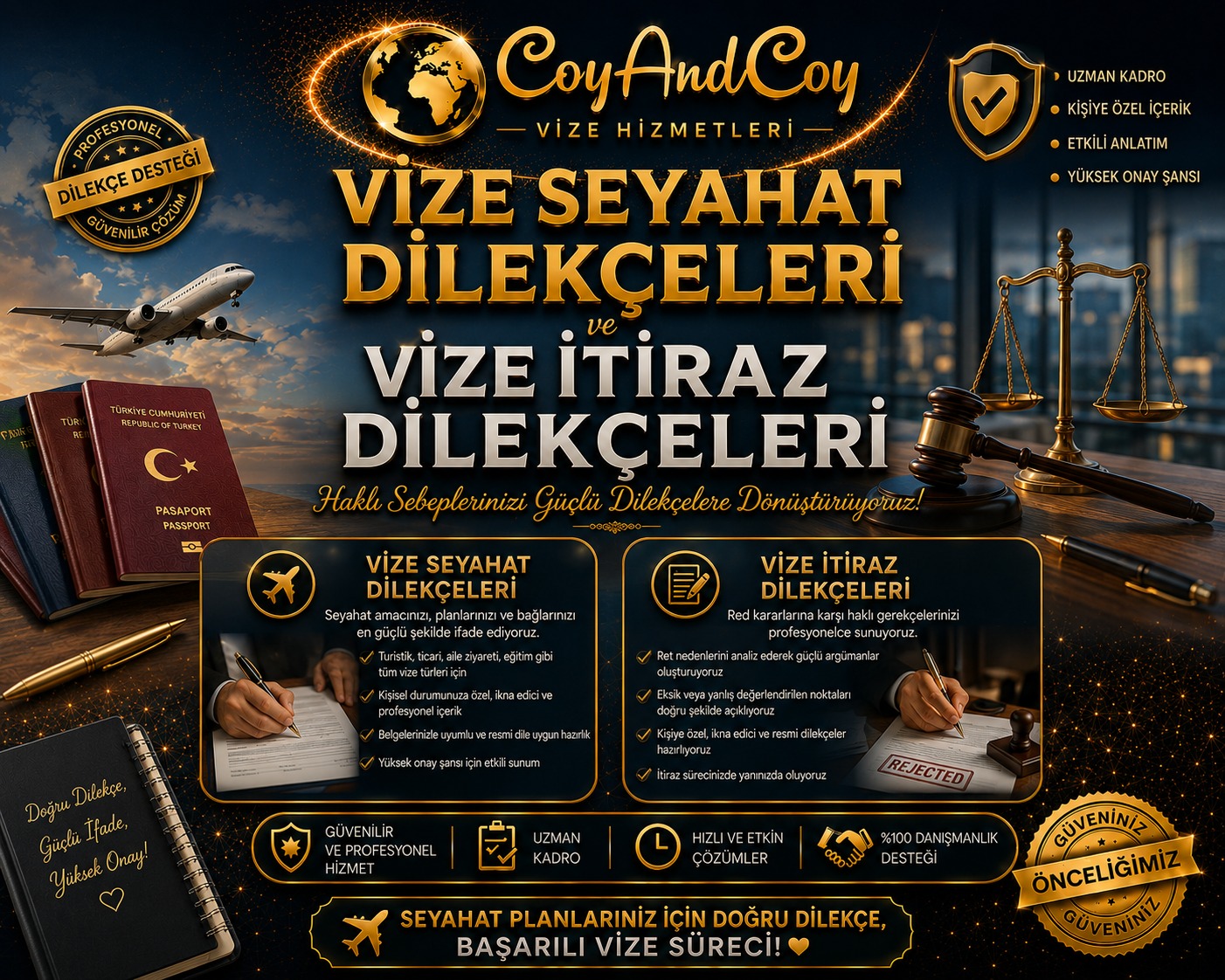 Vize İtiraz Dilekçesi ve Vize Dilekçeleri